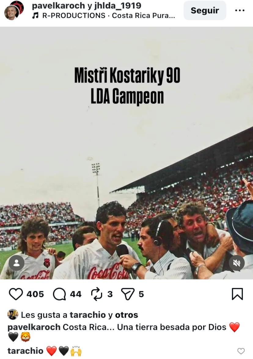 Pavel Karoch sigue recordando a Alajuelense y a Costa Rica con mucho cariño.