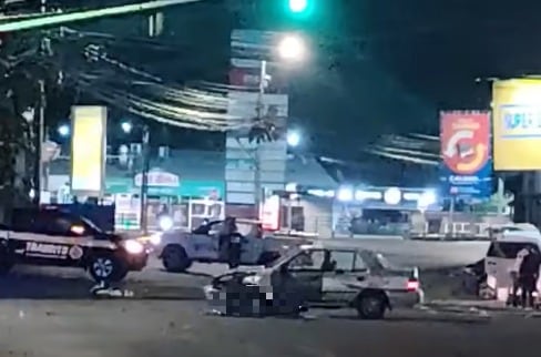 El accidente ocurrió a pocos metros del comité de la Cruz Roja. Foto San Juan de Dios Informa.