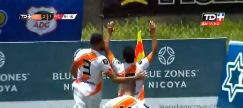 Centeno logró el empate al 51'. Captura de video de TD Más.