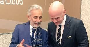 Jesús Martínez, presidente de FIFA y Giani Infantino, presidente de FIFA. Foto: X Pachuca