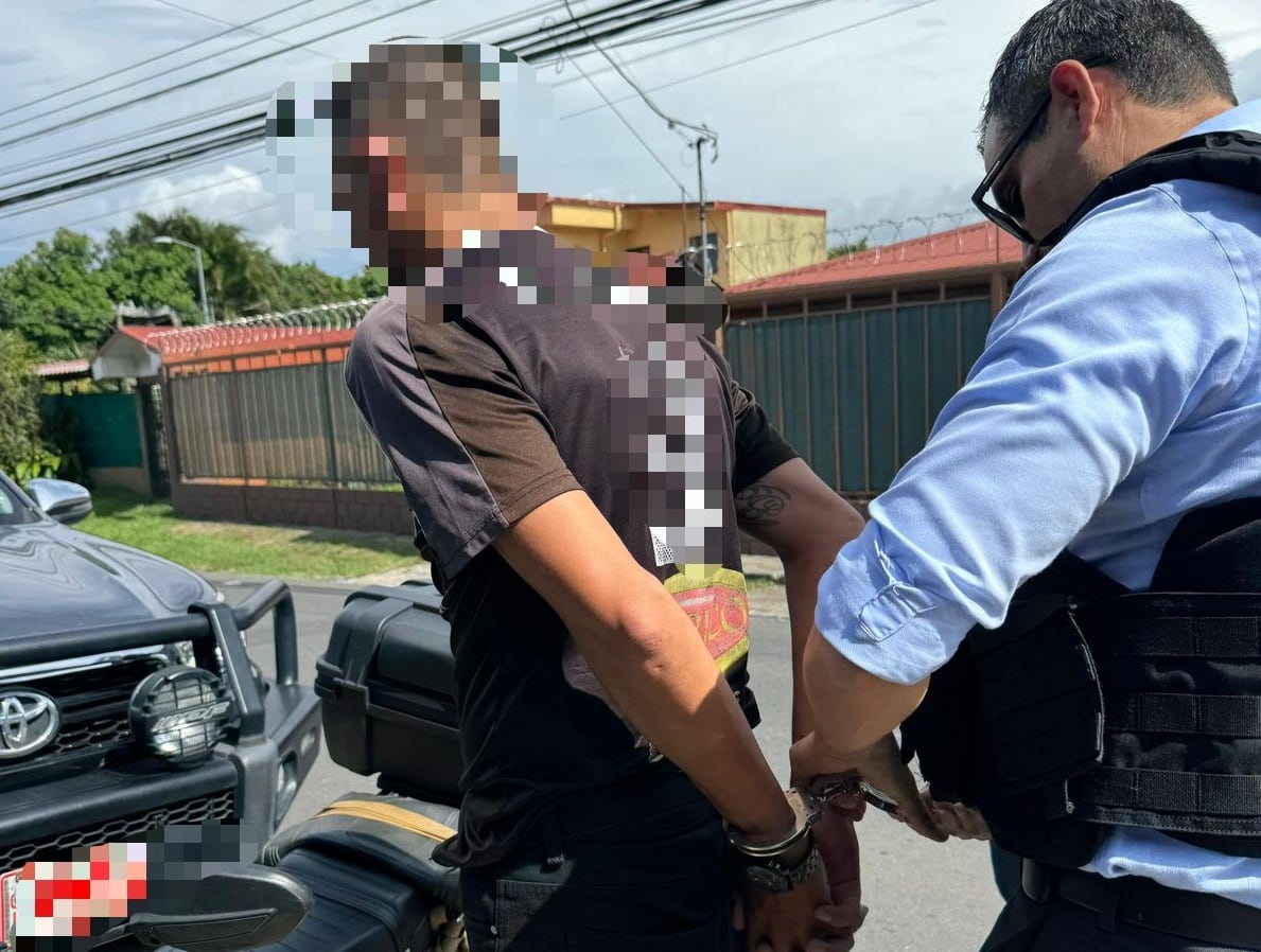 El sospechoso le habría dado una brutal golpiza al señor de 79 años. Foto OIJ.