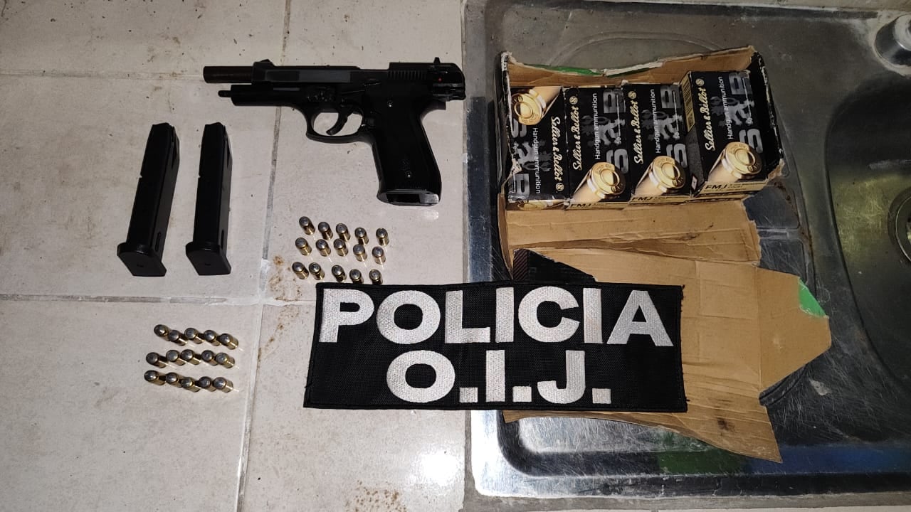 OIJ golpea a banda de Tonny Alexander Peña Russell este domingo 2 de junio del 2024. Foto: OIJ