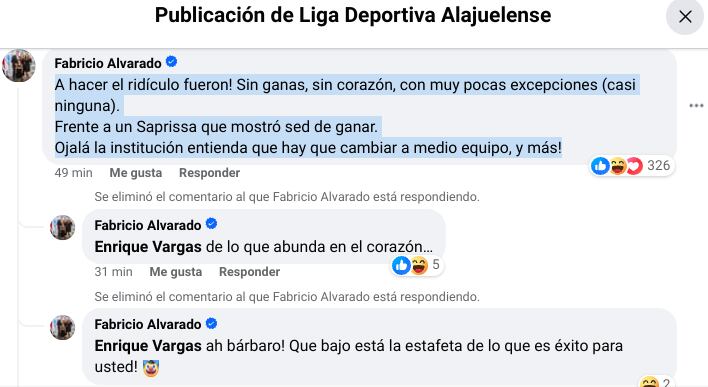 Fabricio Alvarado le tiró con todo a Liga Deportiva Alajuelense.