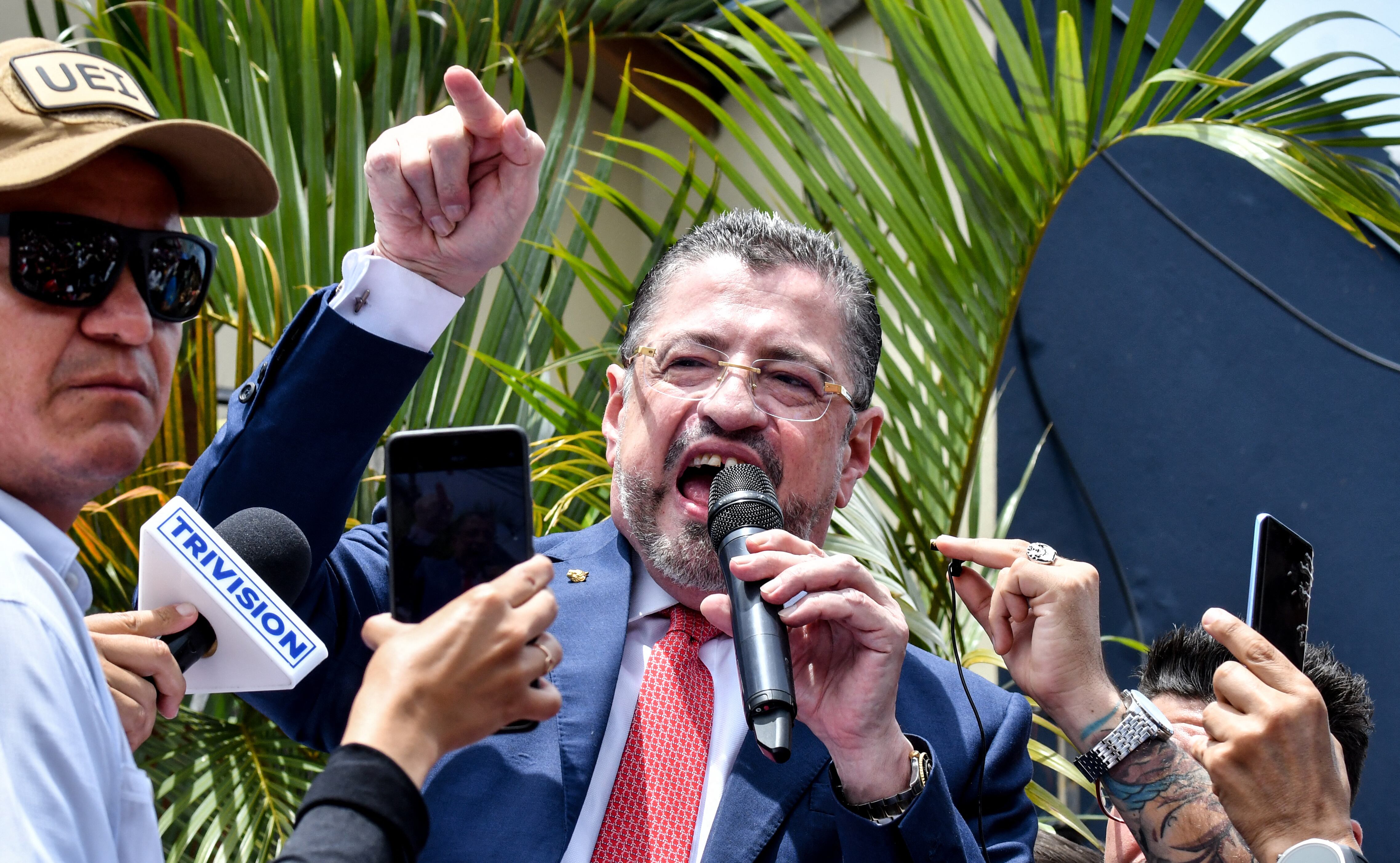 Costa Rica's President Rodrigo Chaves