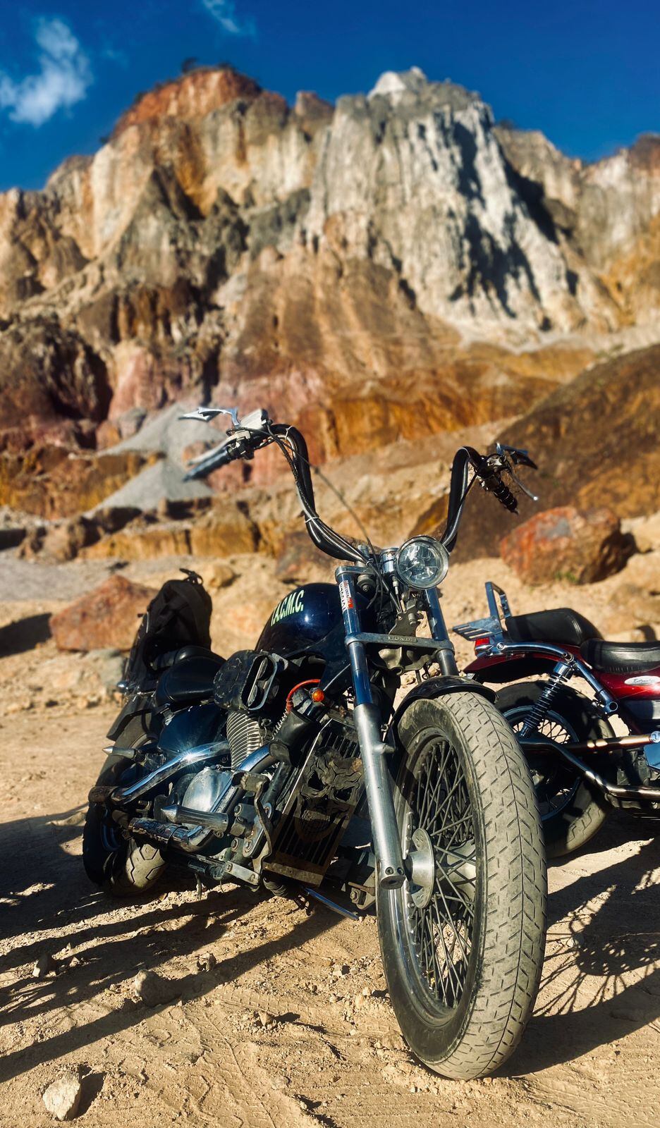 Moto Honda Shadow 600 del 2005 de Esdras Jiménez Castillo.. Foto: Cortesía