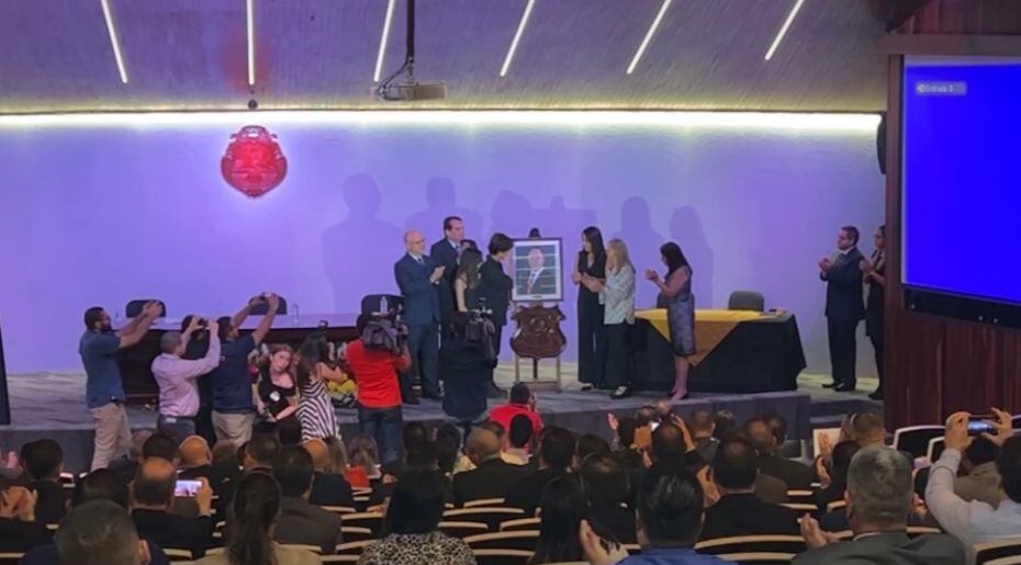 Durante la premiación se realizó un homenaje a Walter Espinoza, director del OIJ que murió recientemente.
