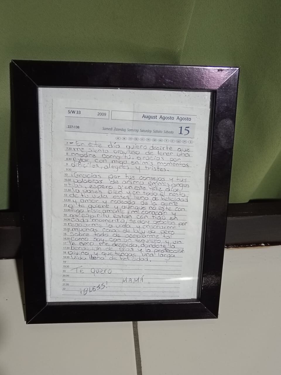 Jeison Arturo Calderón Smith, de 23 años, se despidió con su mamá Nanny Smith por medio de una carta, antes de ser asesinado en Limoncito de Limón. Foto: Cortesía Nanny Smith
