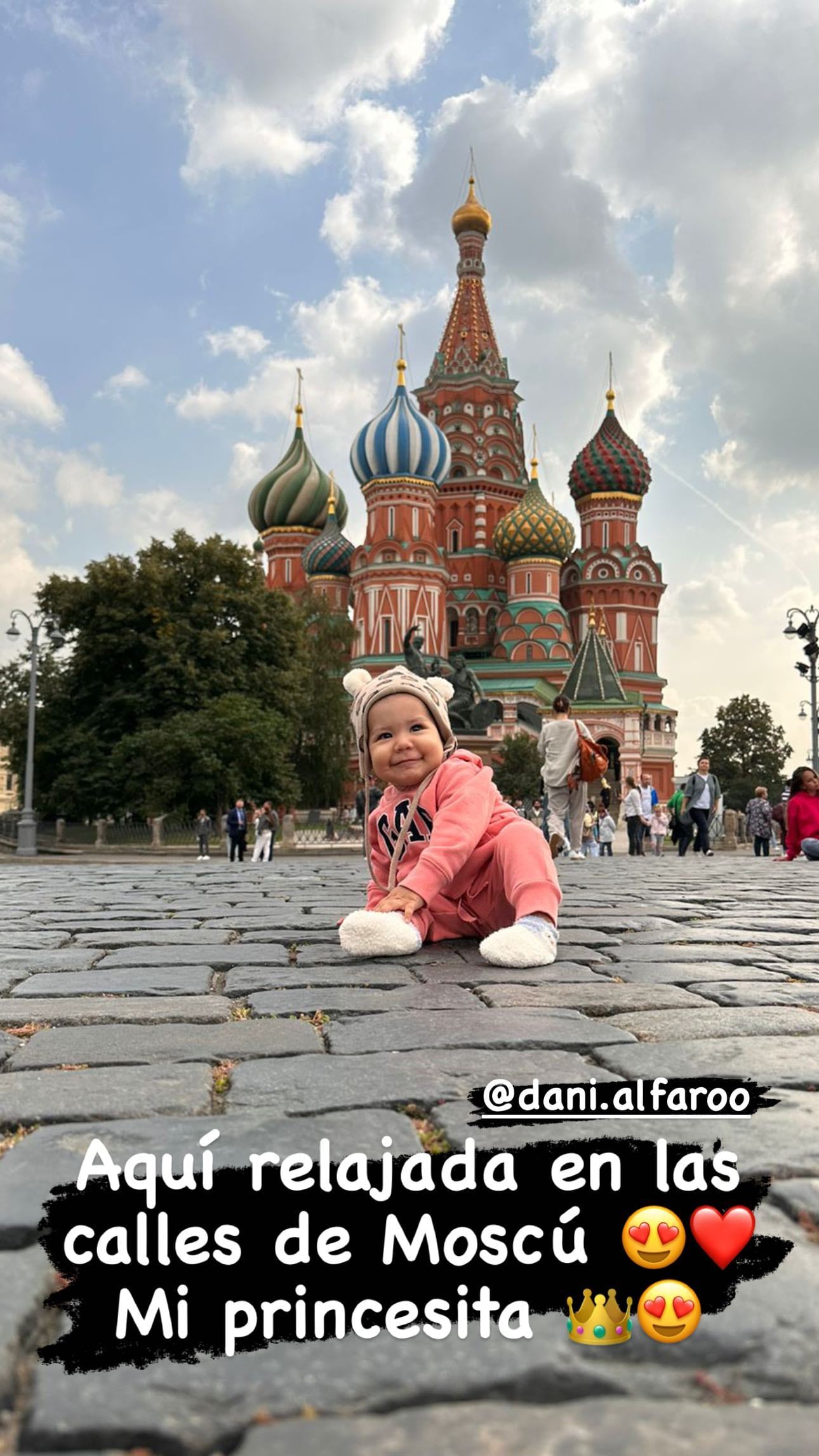 Así compartió Jimmy Marín en sus redes sociales la foto de su chiquita.