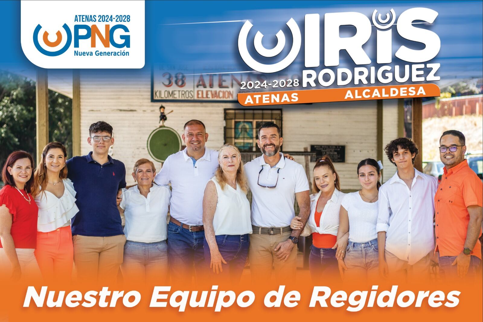 Doña Iris Rodríguez Vargas tiene 76 años. Nació el 2 de febrero de 1948 y quiere ganar la silla de la alcaldía de Atenas.