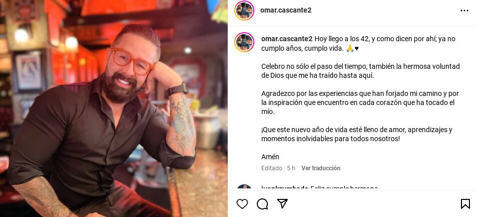 Omar Cascante, periodista y presentador de canal 7