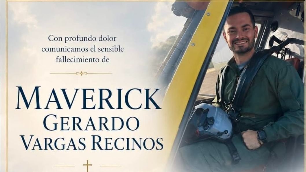 Maverick Vargas Recinos, de 30 años, el piloto que murió en un accidente aéreo ocurrido en Puerto Viejo de Sarapiquí, el lunes 25 de mayo del 2026. Foto: Tomada de redes sociales