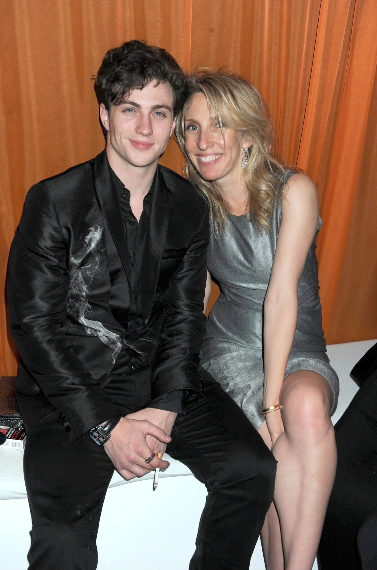 Aaron Taylor-Johnson y su esposa Sam se conocieron en 2008 y al año ya estaban comprometidos. Foto: Rex Features.