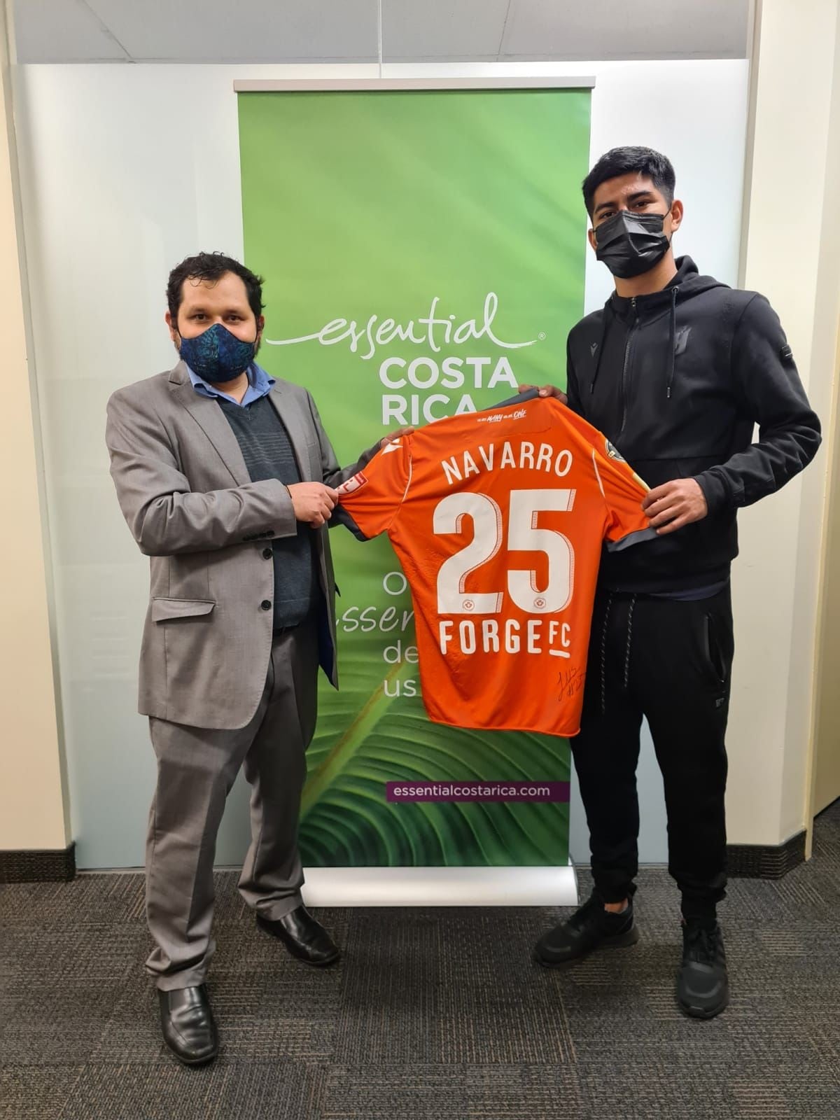 Joshua Navarro, jugador tico que juega en Canadá. Cortesía.