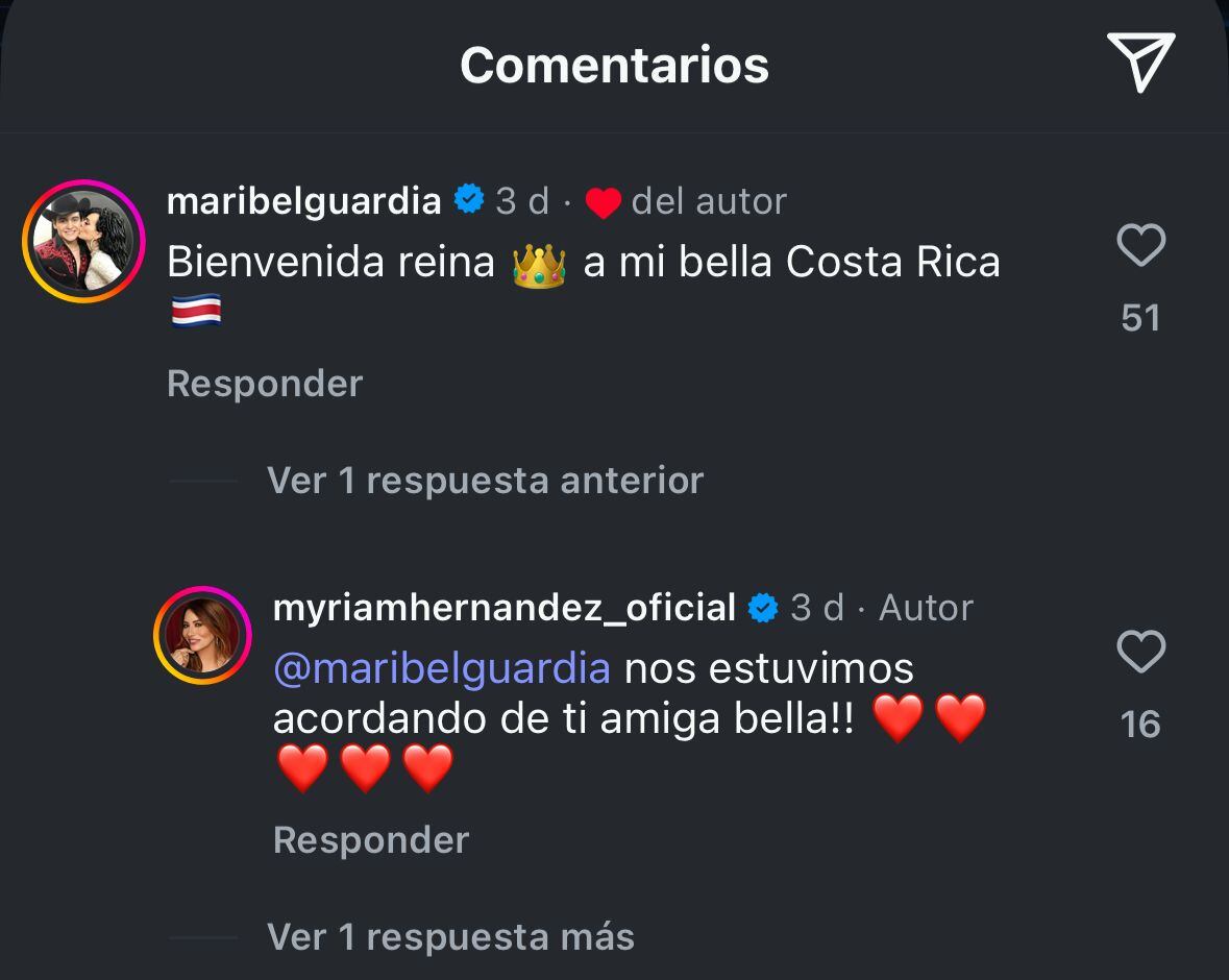 Maribel Guardia Myriam Hernández