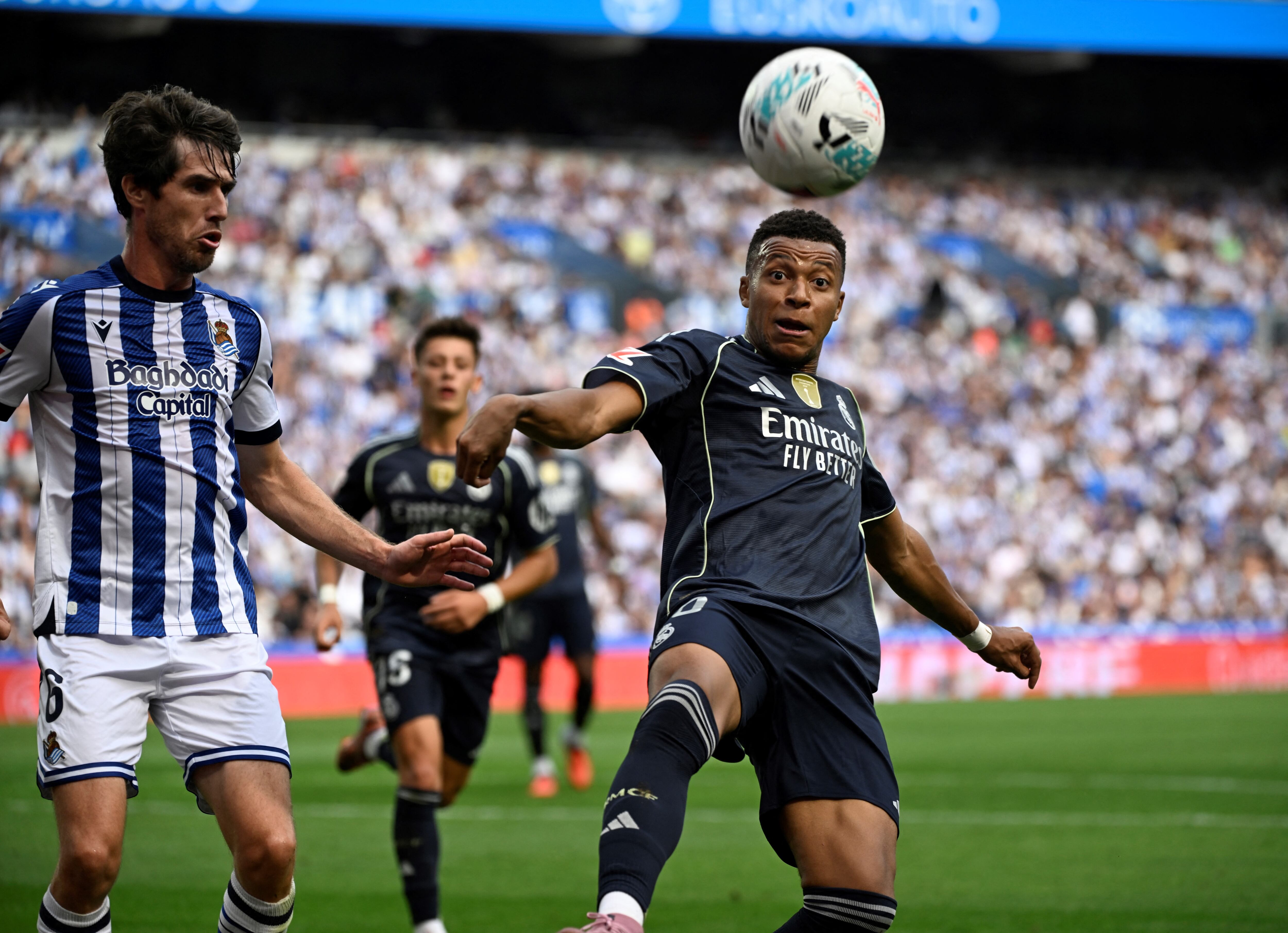 Real Madrid vs Real Sociedad, Liga Española. AFP.