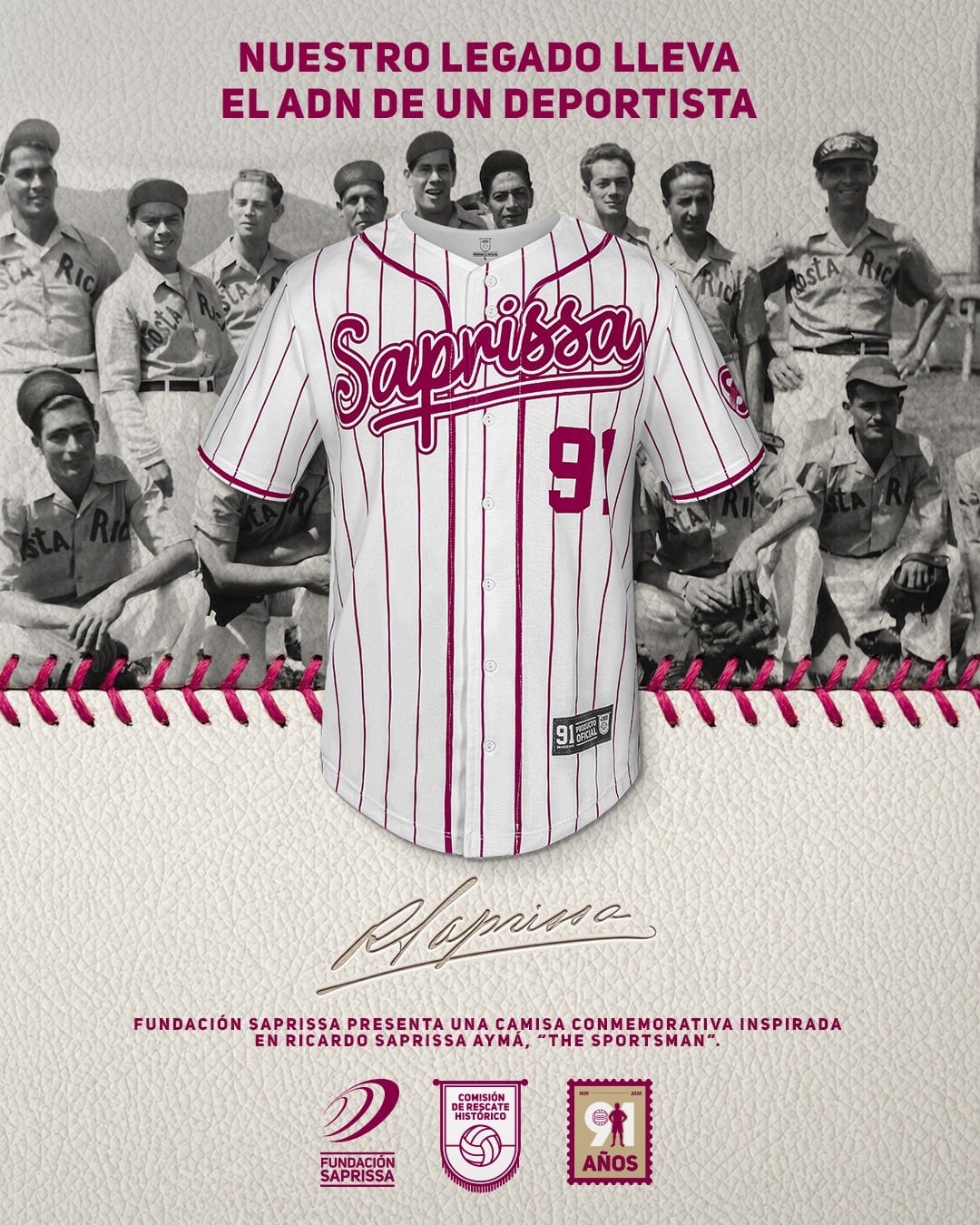 Saprissa presentó una nueva camisa de colección