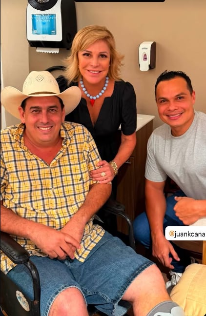 Cristiana Nassar y su pareja Luis Estrada.