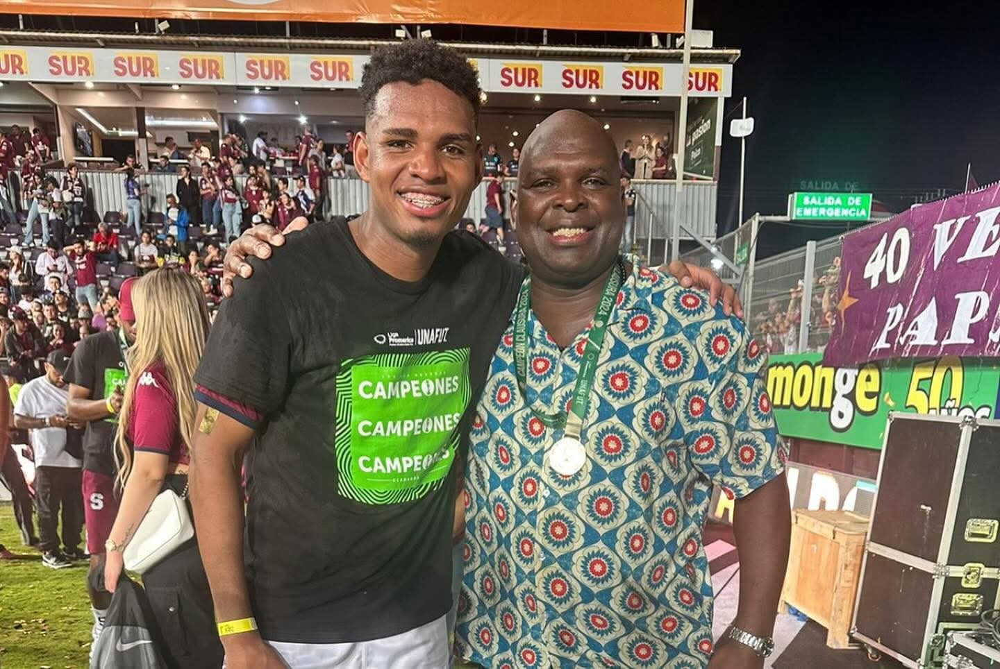 Orlando Sinclair, padre del jugador del Saprissa Orlando Sinclair habla del momento deportivo de su muchacho. Cortesía.