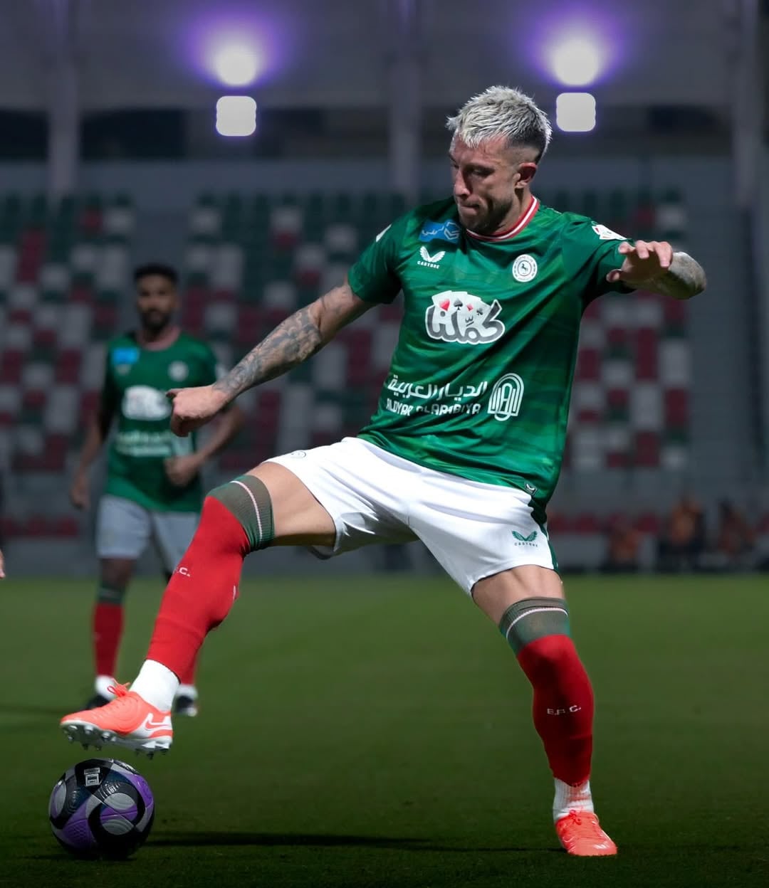 Francisco Calvo falló un penal con su club, el Al-Ettifaq de la primera división de Arabia Saudí. Instagram Francisco Calvo.