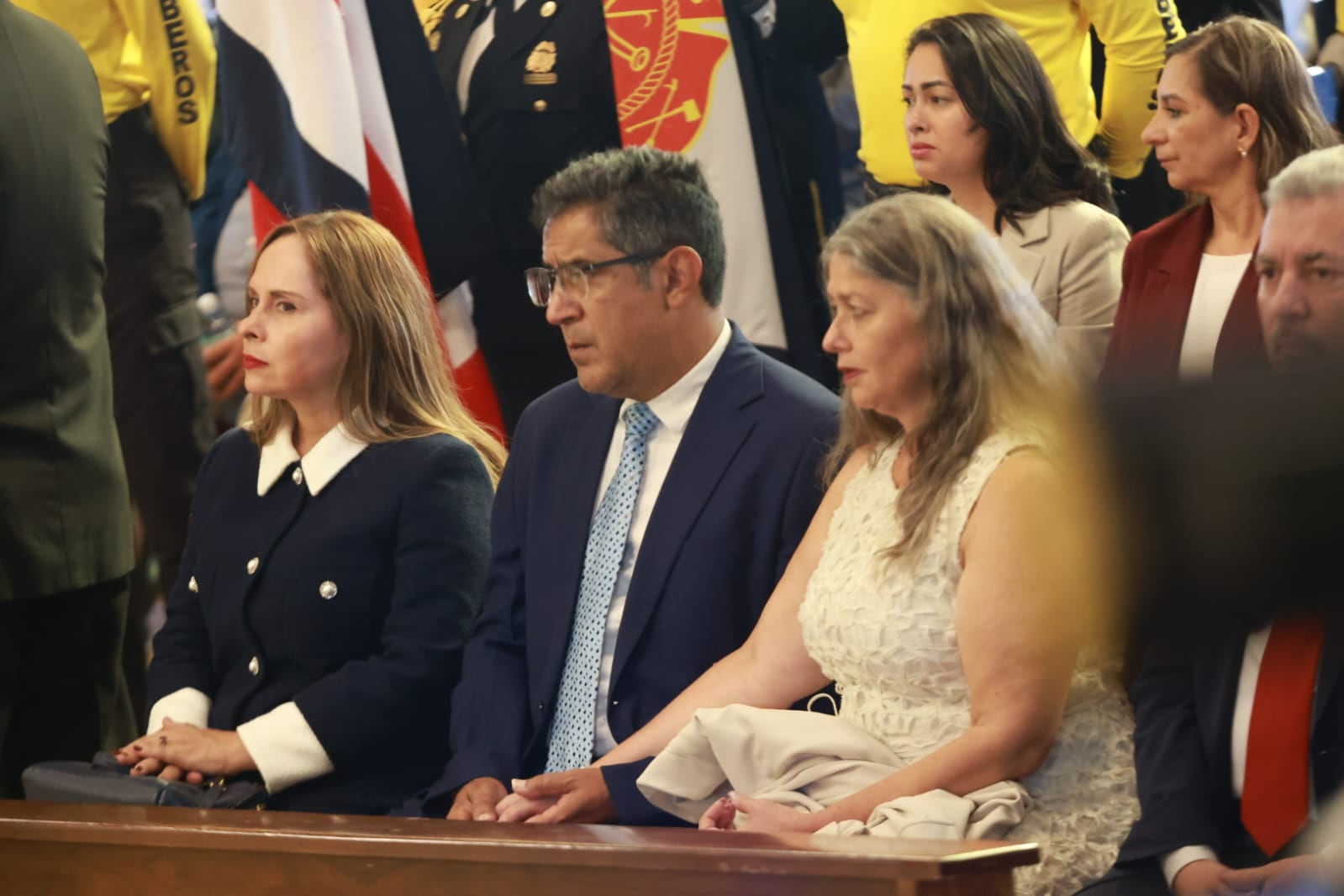 9 de mayo de 2026. Misa en la Basílica de Los Ángeles en Cartago donde asistieron la presidenta Laura Fernández junto con su gabitene, un día después del traspaso de poderes.