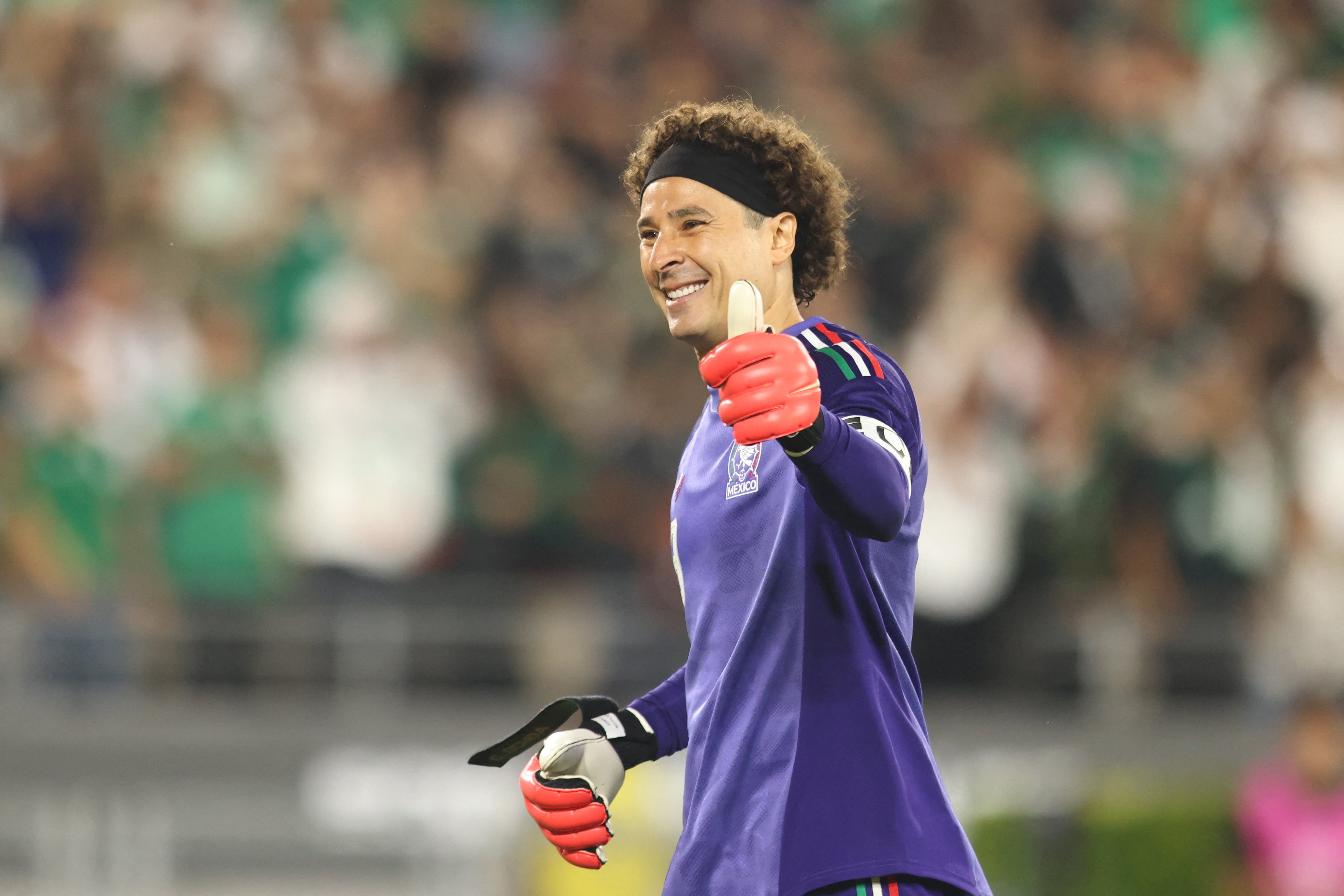 Guillermo Ochoa, el pasado sábado en un amistoso de México ante Australia en el Rose Bowl de Pasadena, previo al Mundial 2026.
