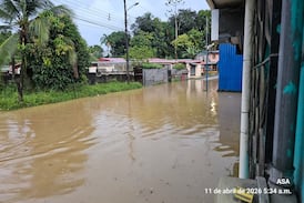 Fuertes lluvias causan inundaciones en distintos puntos de Limón