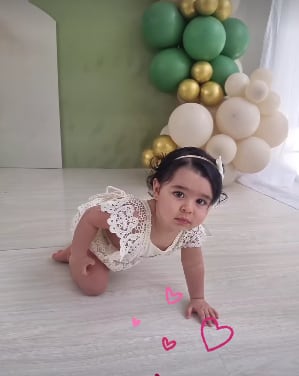 Antonella, hija de la presentadora Lussania Víquez