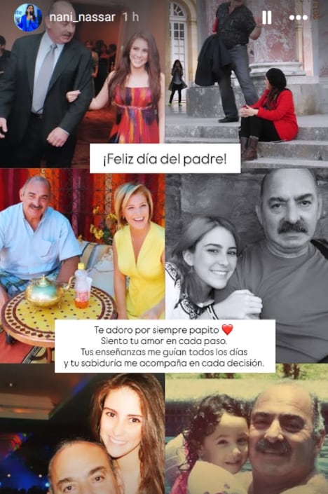 Nani Nassar, hija de Cristiana Nassar, recordó a su padre en este día especial.