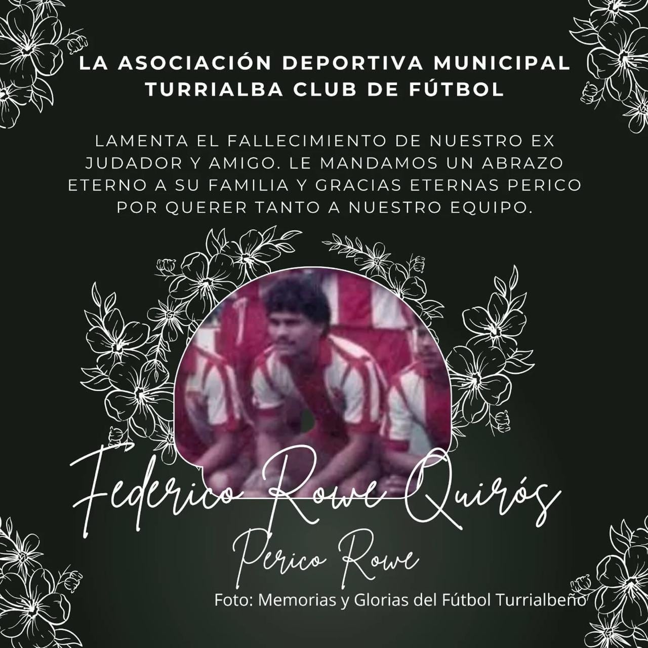 Federico Rowe, primo de Randall Row, fallecido