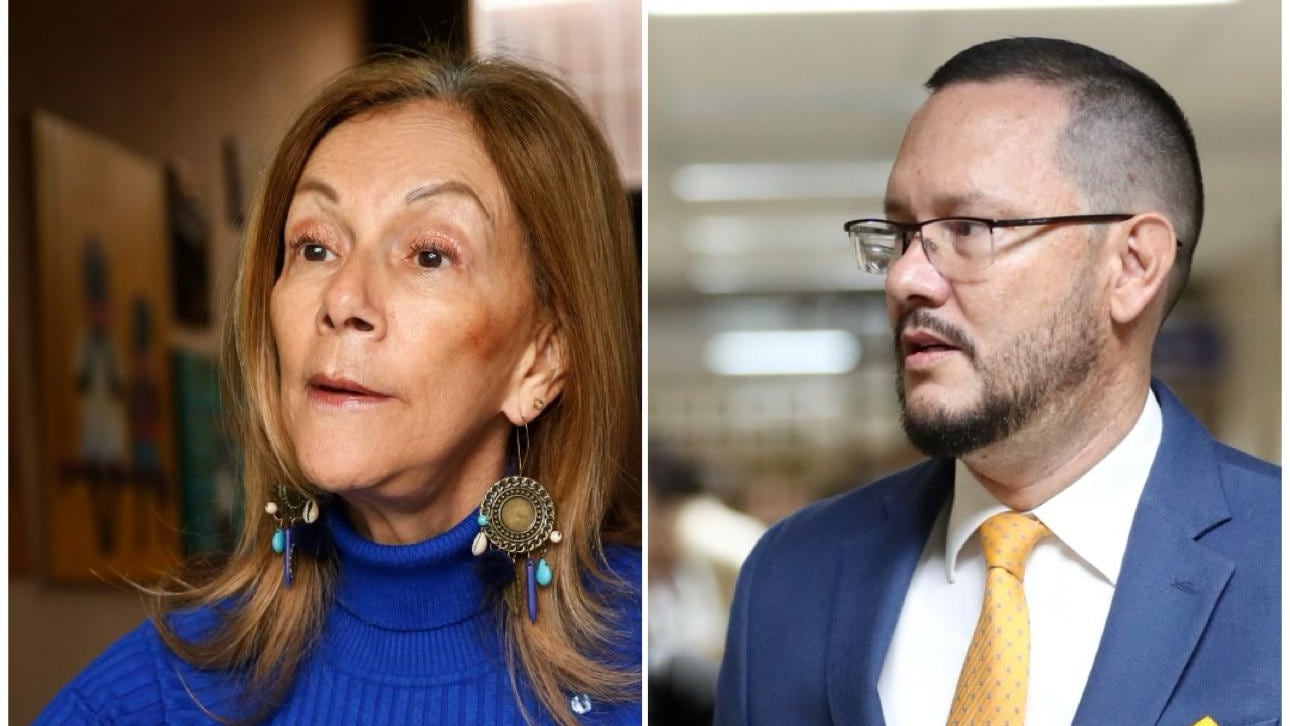 Cecilia Sánchez, exministra de justicia y su hijo Celso Gamboa. Foto: Archivo GN