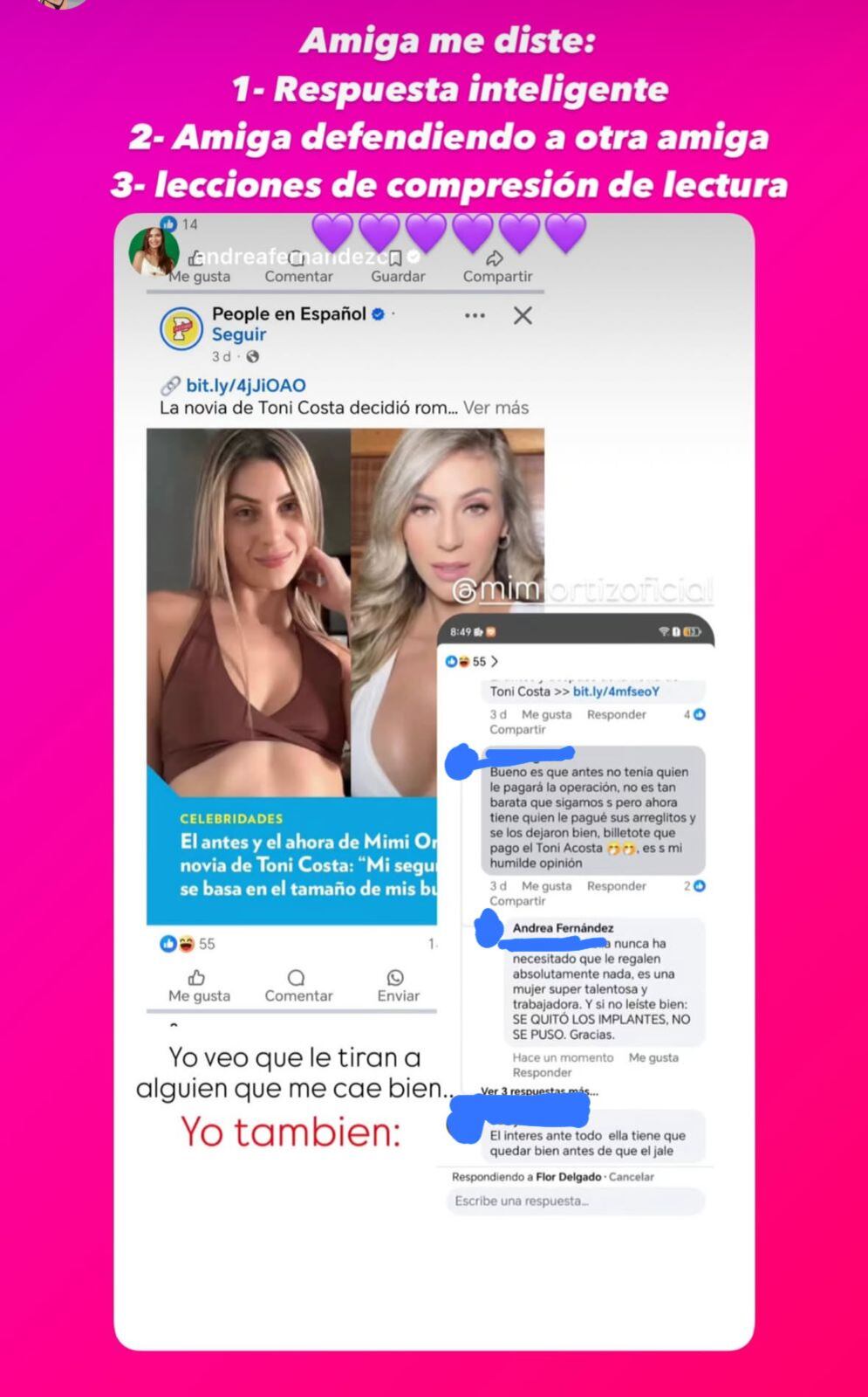 Mimi Ortiz críticas