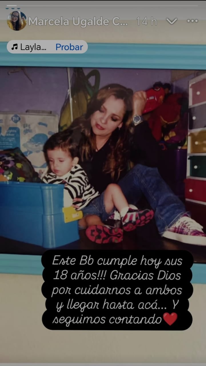 Marcela Ugalde celebra que hace 18 años se inició como mamá, pero aún sigue internada en el hospital.