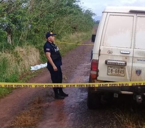Peón muere en vuelco de carreta en Los Chiles, Foto Edgar Chinchilla.
