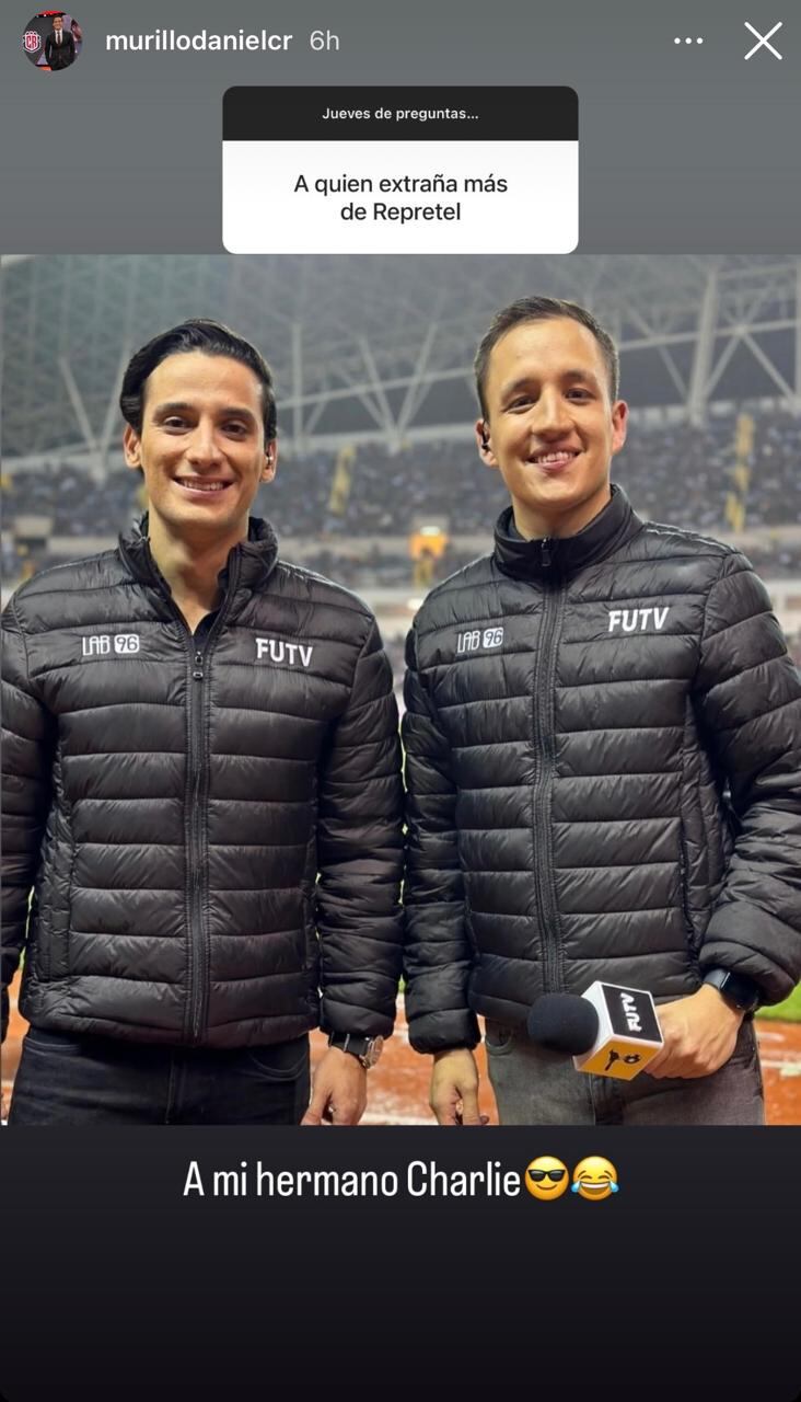 Daniel Murillo, periodista deportivo Repretel