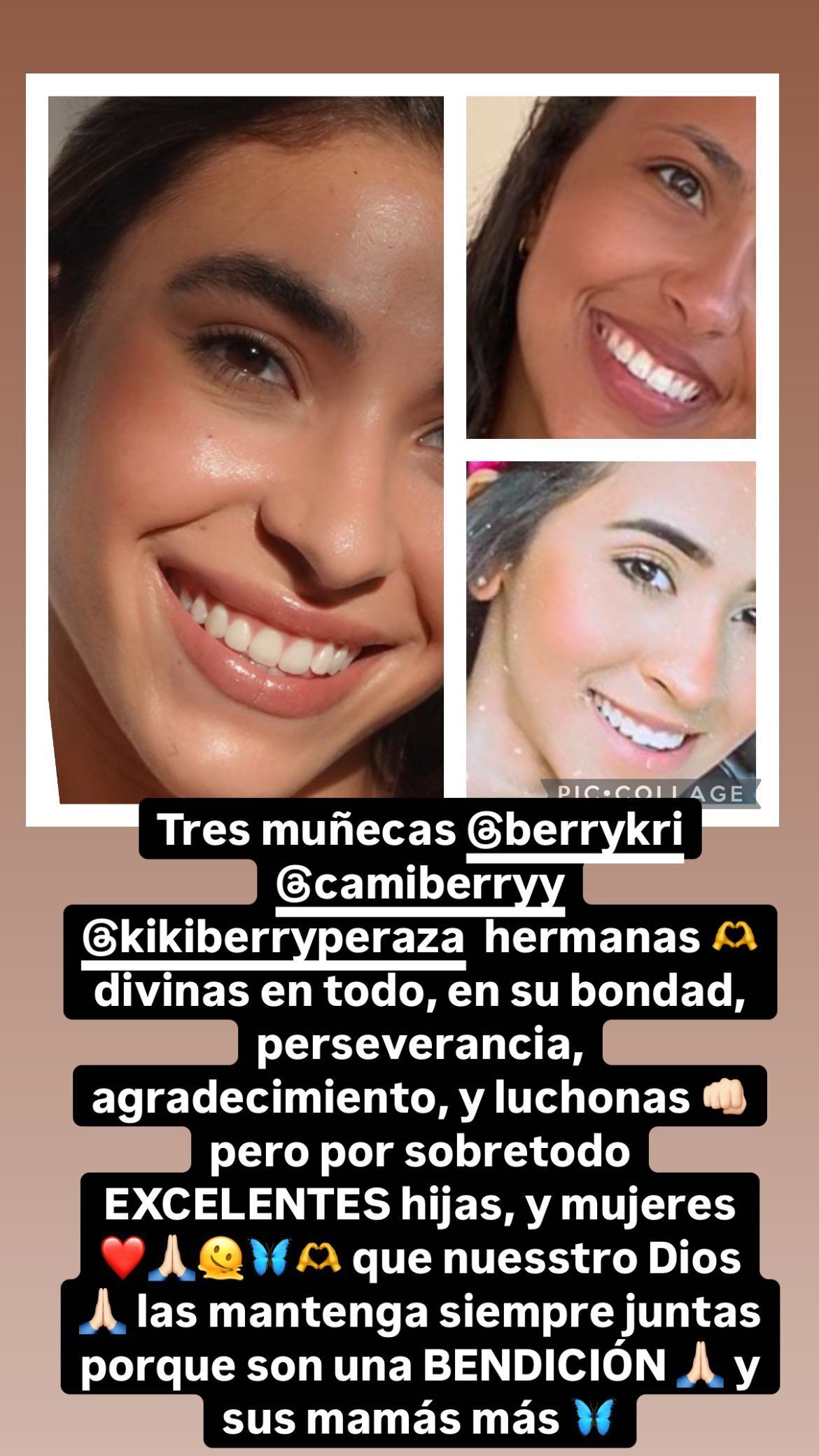 Glenda Peraza y las hijas de Austin Berry