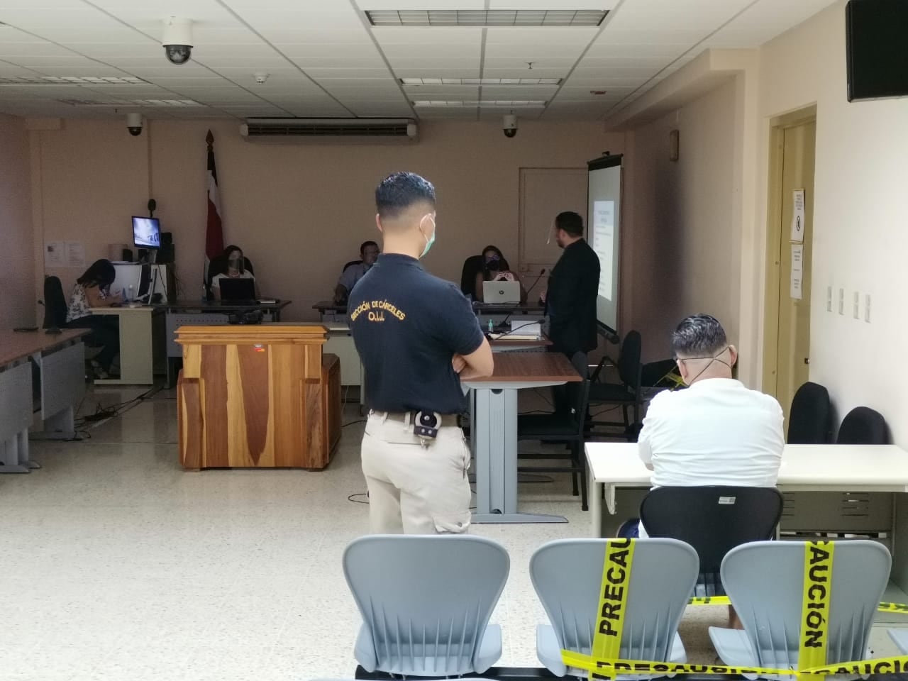 Juicio contra hombre apellidado Sancho, sospechoso de asesinar a la turista María Trinidad Matus Tenorio. Foto Andrés Garita.