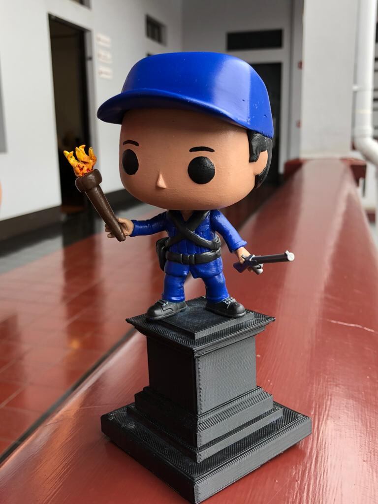 Maikol Villalta Rodríguez el artista costarricense que hizo un muñequito funko pop de Juan Santamaría