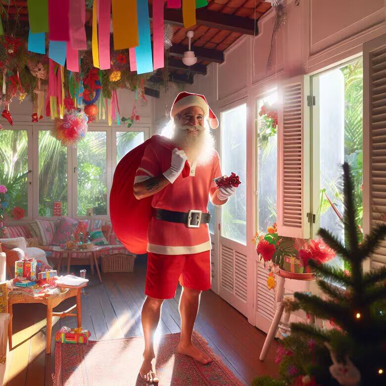 Papa Noel según IA