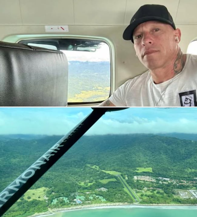 El reconocido tatuador Ami James está de vacaciones en Costa Rica de nuevo.