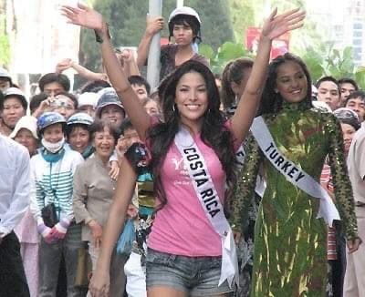 María Teresa Rodríguez en el Miss Universo 2008. Cortesía