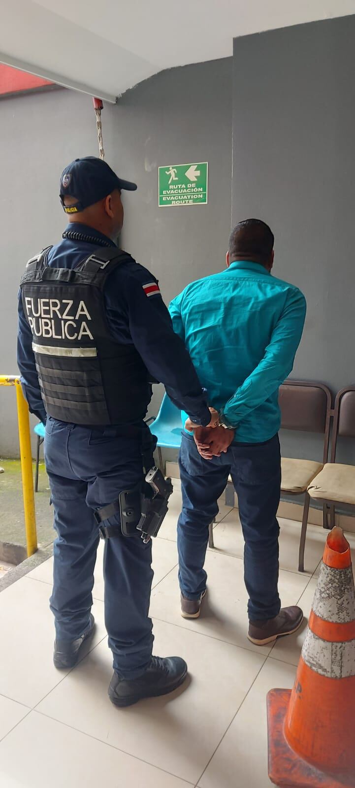 Detienen a supuesto marero en San José. Foto MSP.