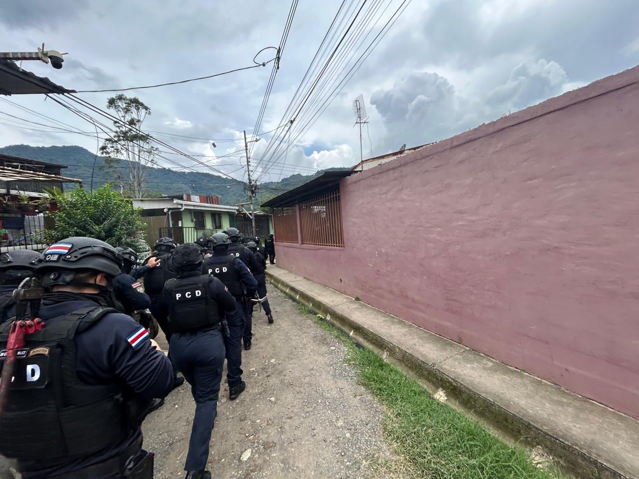 Los allanamientos se realizan en San Diego de La Unión. Foto MSP.