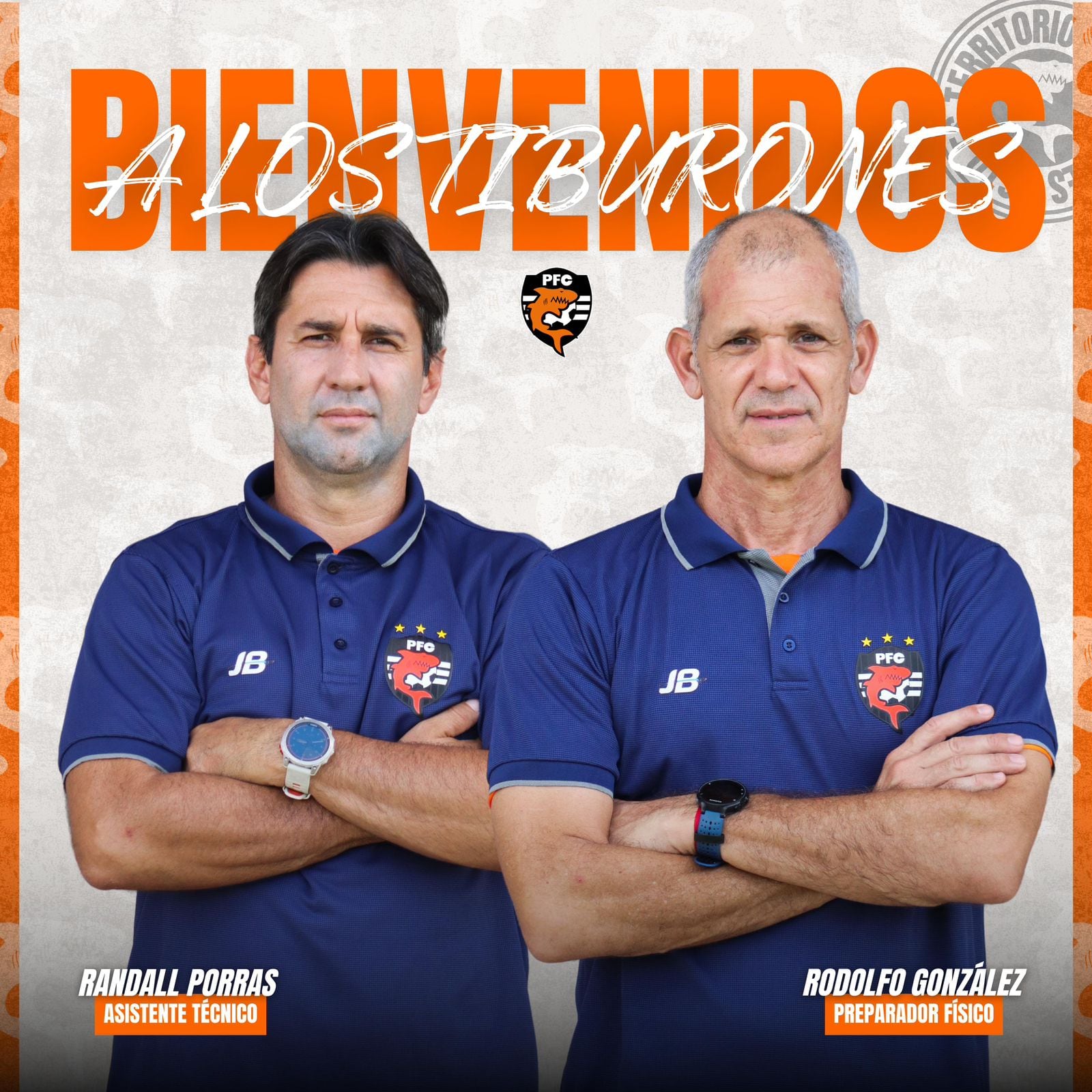 Randall Porras y Rodolfo González, Puntarenas FC, cuerpo técnico
