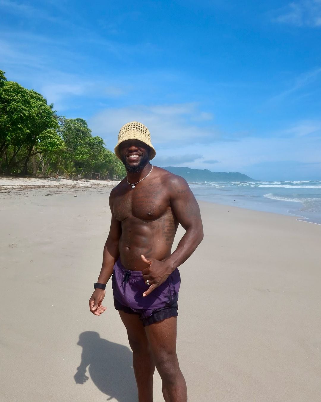 Actor Kevin Hart junto a su familia de vacaciones en Costa Rica 2024