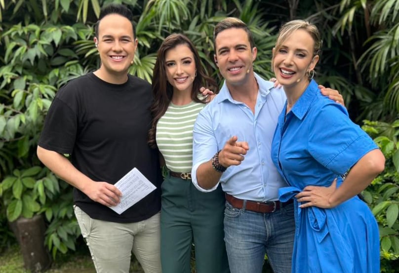 Ítalo Marenco, Maricris Rodríguez, Charlyn López, Rafa Pérez, presentadores de Giros de Repretel
