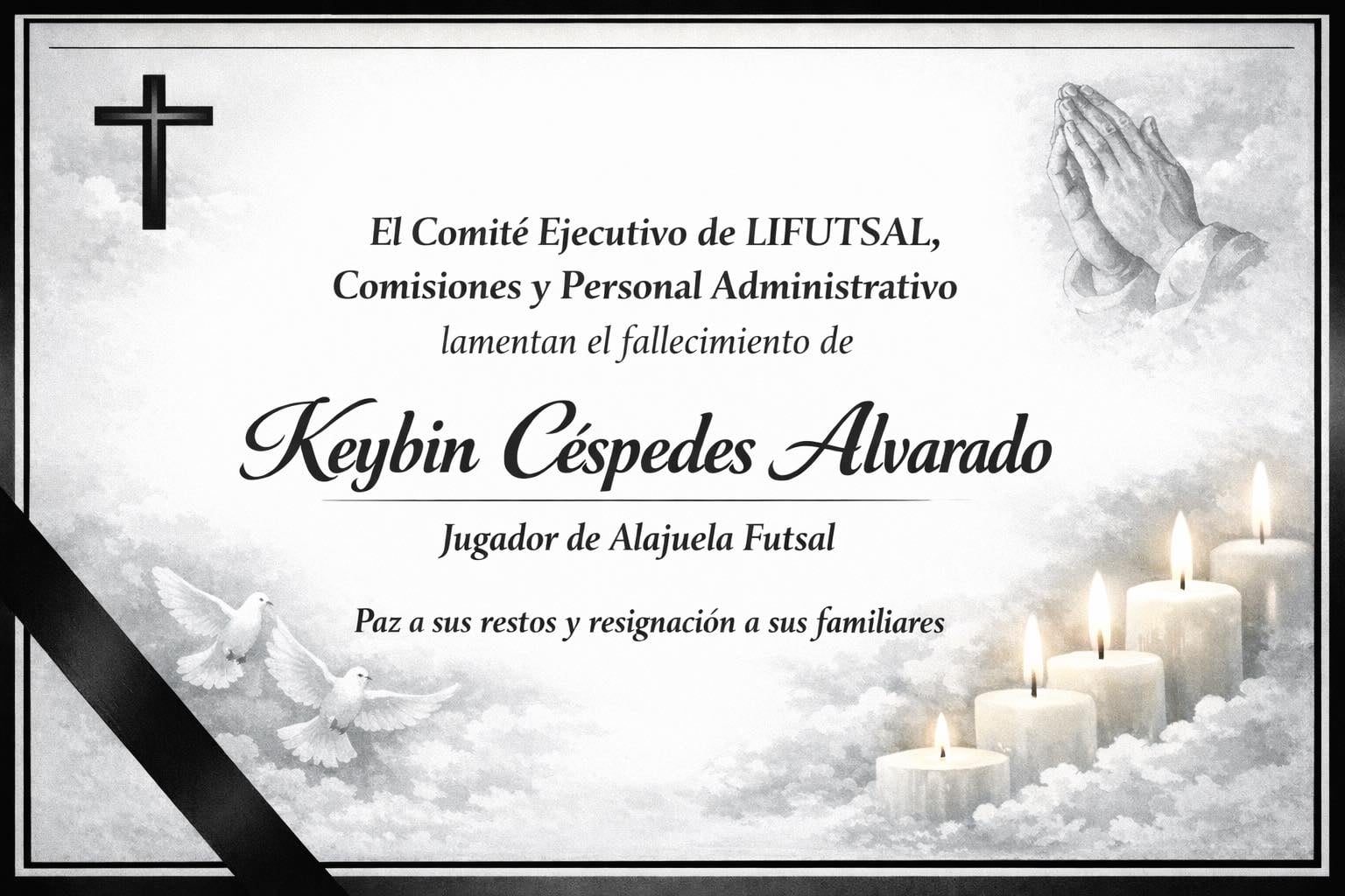 फुटसलपटू किबिन सेस्पेडेसचे रविवारी निधन झाले.