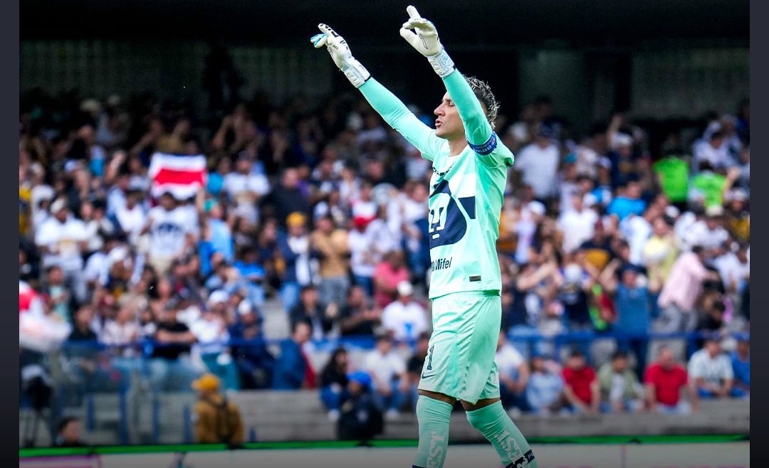 Keylor Navas tuvo un partido sin complicaciones y consiguió los tres puntos con Pumas frente a Atlas, en la Liga MX.