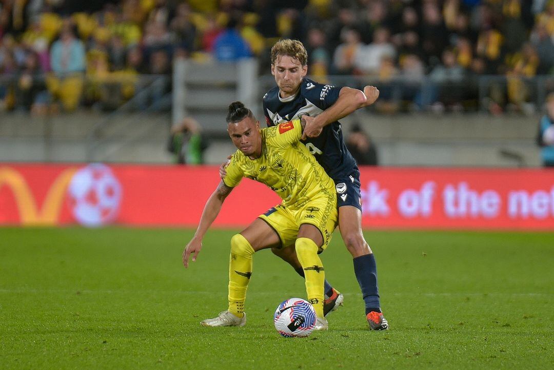 Youstin Salas jugó 12 partidos con el Wellington Phoenix. Foto: Instagram.