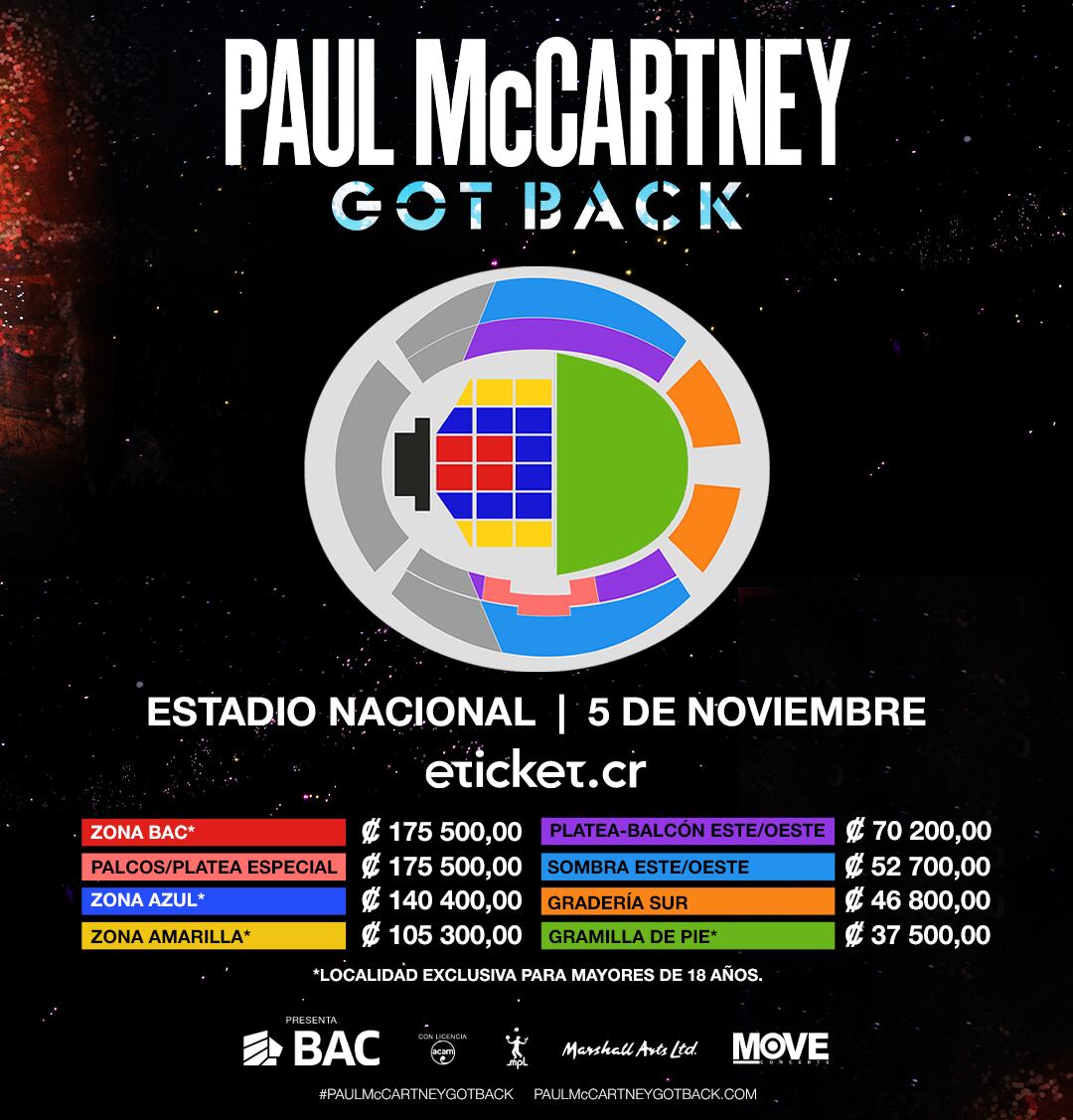 Paul McCartney en Costa Rica, noviembre 2024