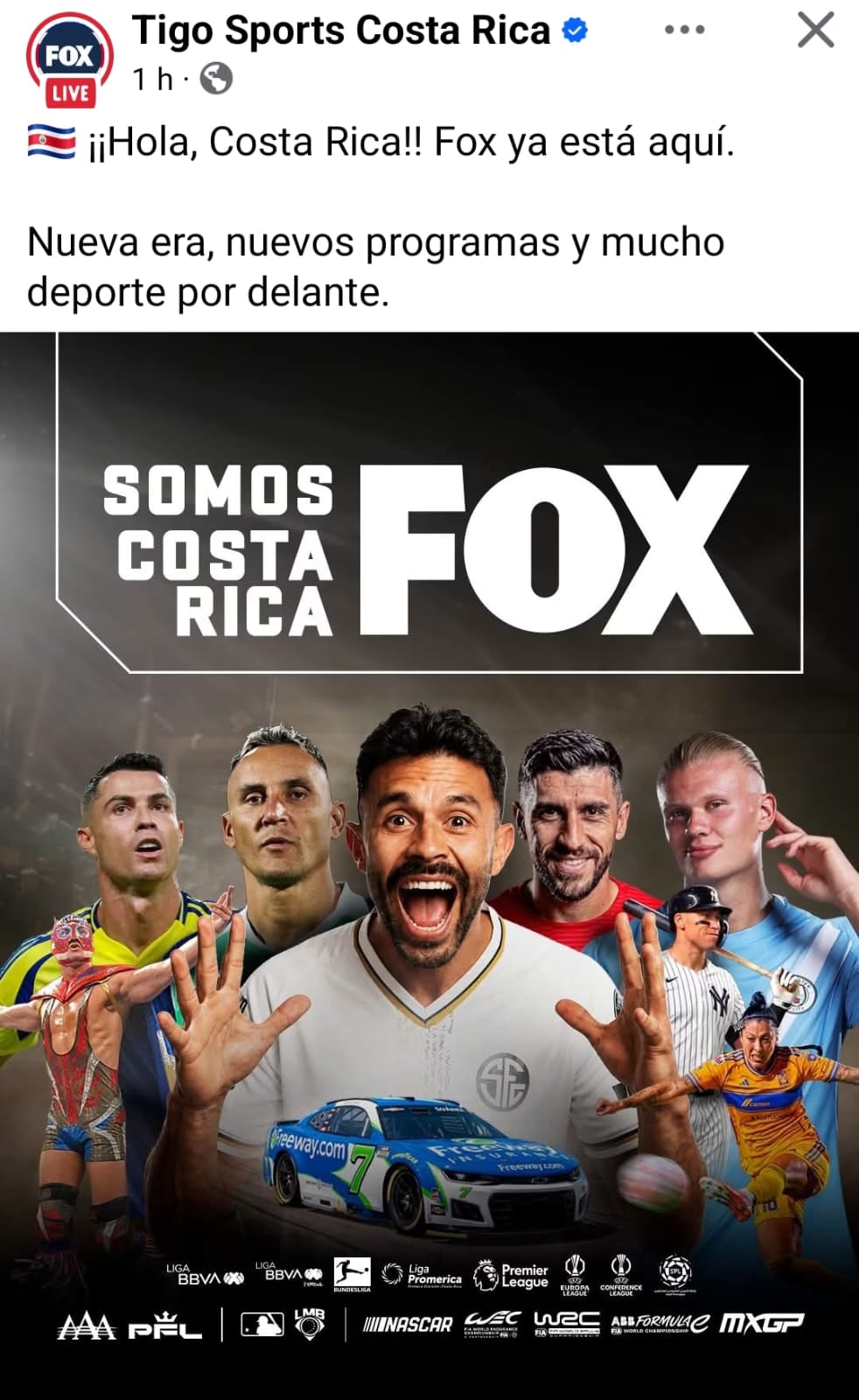 Las redes sociales de Tigo Sports poco a poco van tomando la forma con Fox